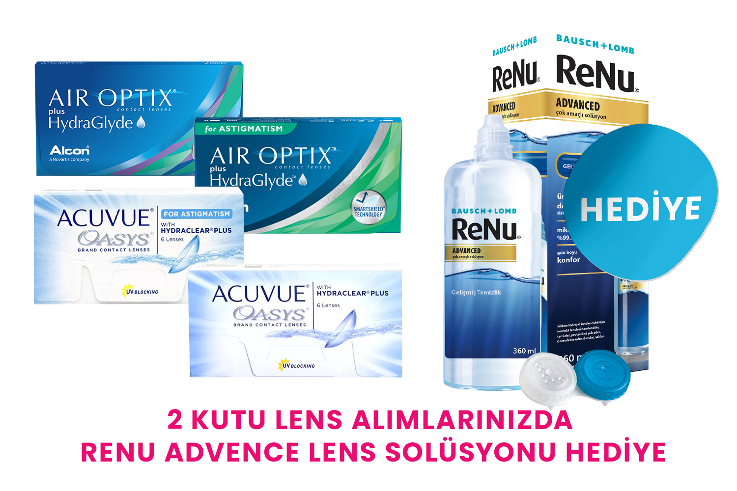 2 Kutu Lens Alana&nbsp; <a target="_blank" href="https://www.lensoptik.com.tr/renu-solusyon-360-ml-advance">Renu Solusyon 360 Ml Advance</a> Hediye